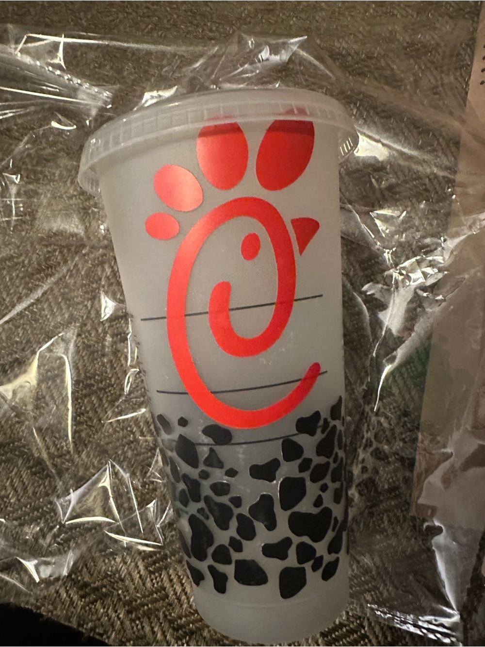 Red Logo Reusable Tumbler Cup